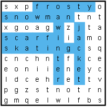 Winter word search